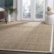 Safavieh chunky basketweave marble ivory taupe sisal rug