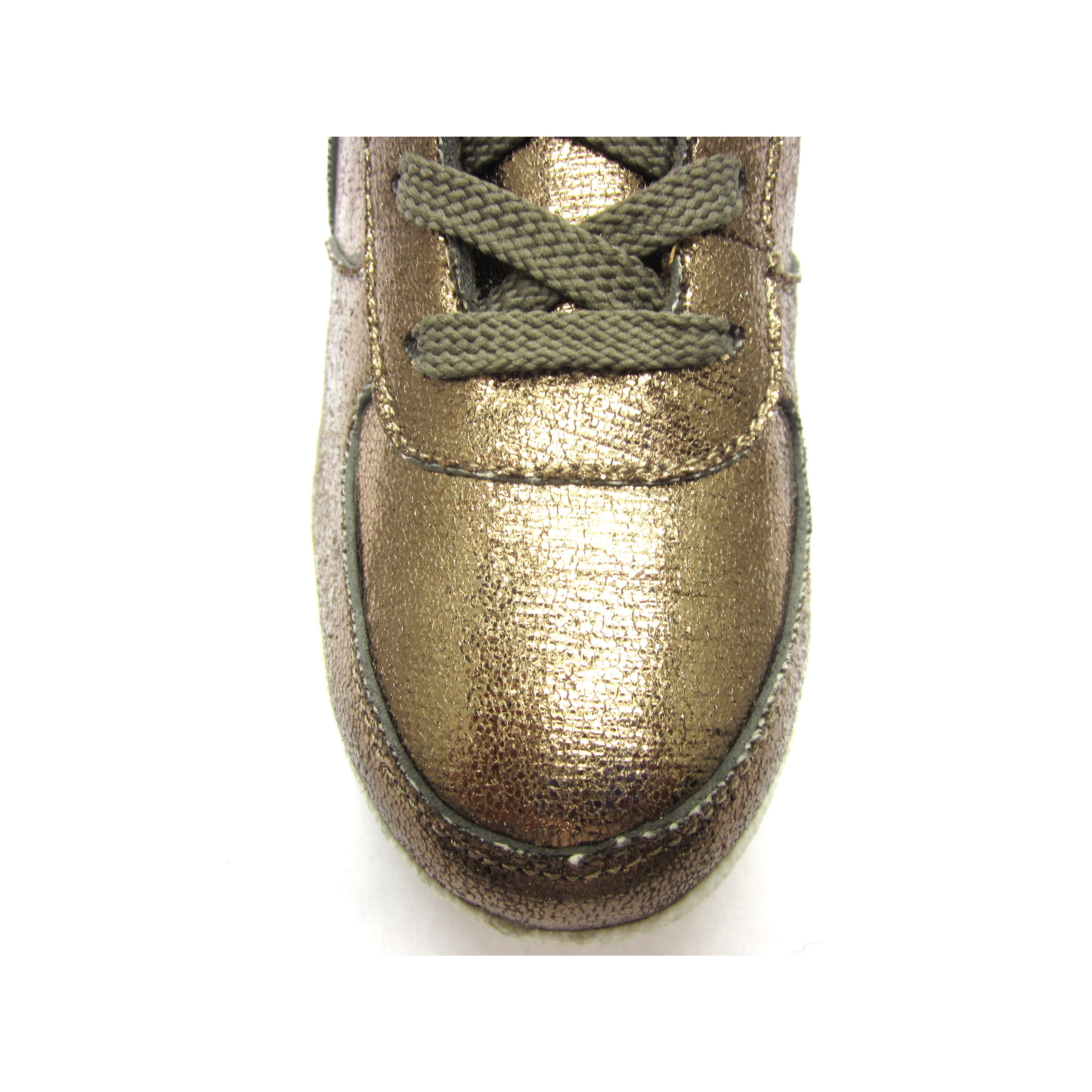 metallic wedge sneakers
