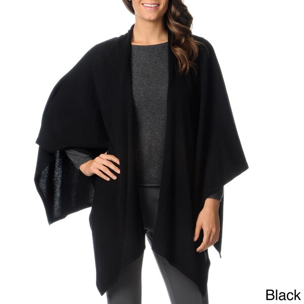 Ply Cashmere Women's Square Back Wrap - Free Shipping Today - Overstock ...