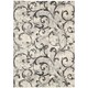 preview thumbnail 3 of 19, Santa Barbara KI200 Shag Area Rug 3'9" x 5'9" - White/Grey