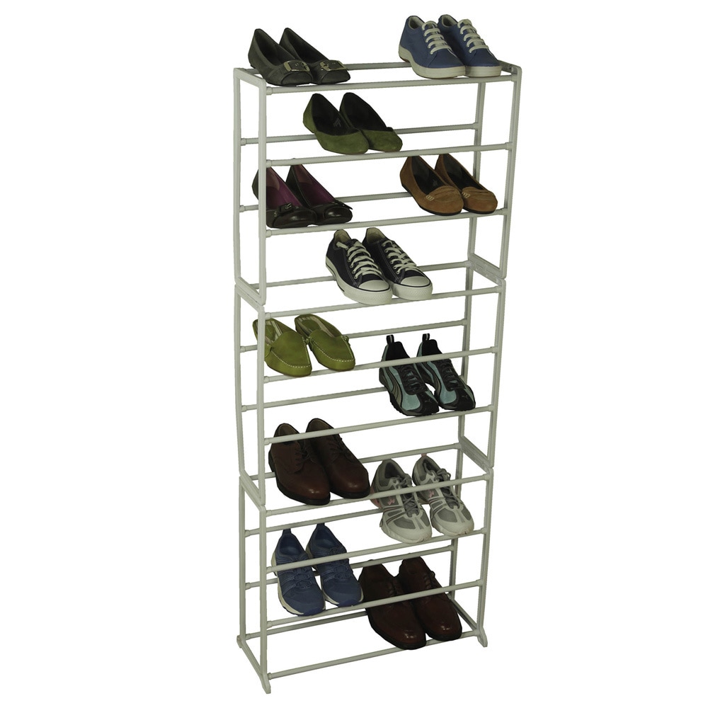 Shop Richards Homewares 30 Pair Shoe Storage Rack Overstock 8386630