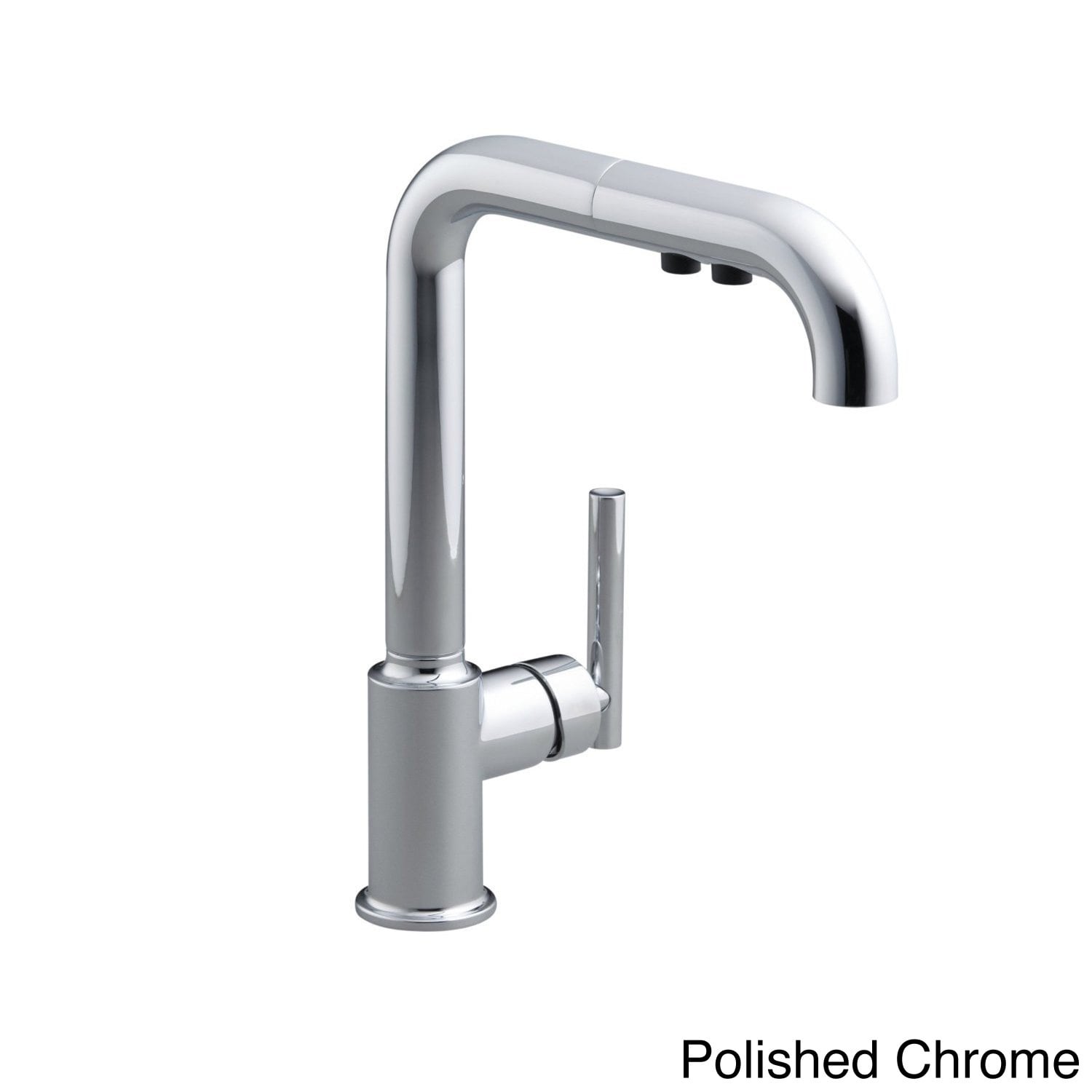 Kohler Purist Single Hole Kitchen Sink Faucet With 8 Pull Out Spout Overstock 8386839