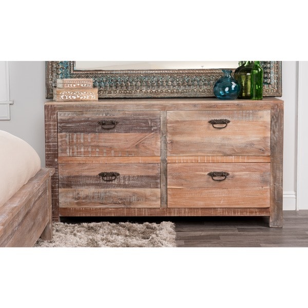Hamshire Reclaimed Wood 4drawer Dresser by Kosas Home Free Shipping Today