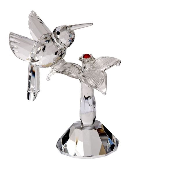 Crystal Florida Crystal Hummingbird Figurine Crystal Florida Collectible Figurines