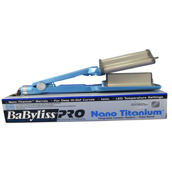 Shop Babyliss Pro Nano Titanium Triple Barrel Deep Waver Free