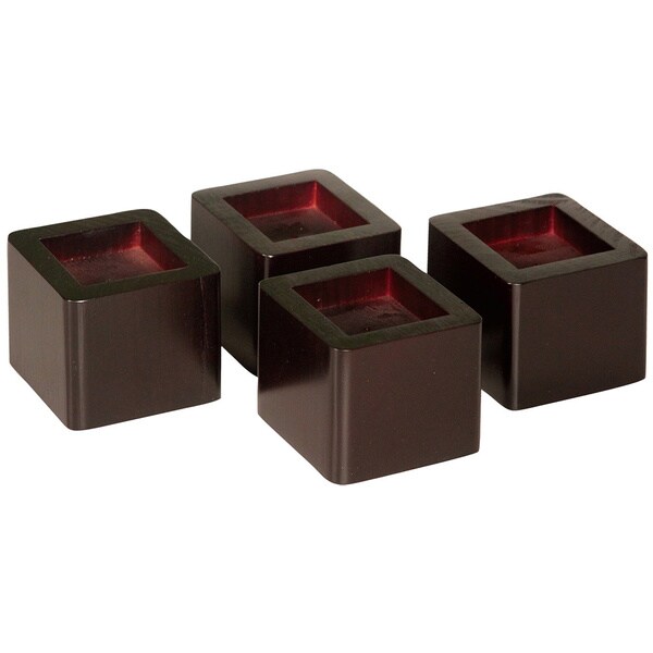 Richards Homewares Espresso Bed Risers Set of 4
