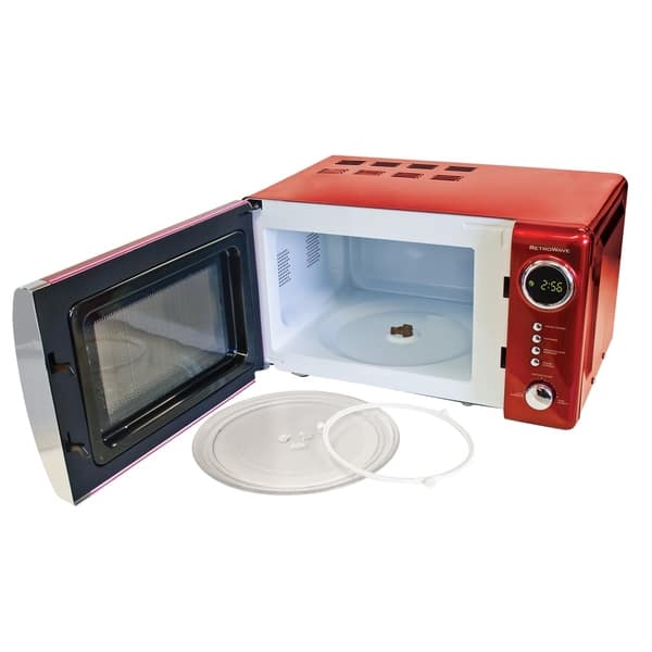 Shop Nostalgia Rmo770red Retro 0 7 Cubic Foot 700 Watt Countertop