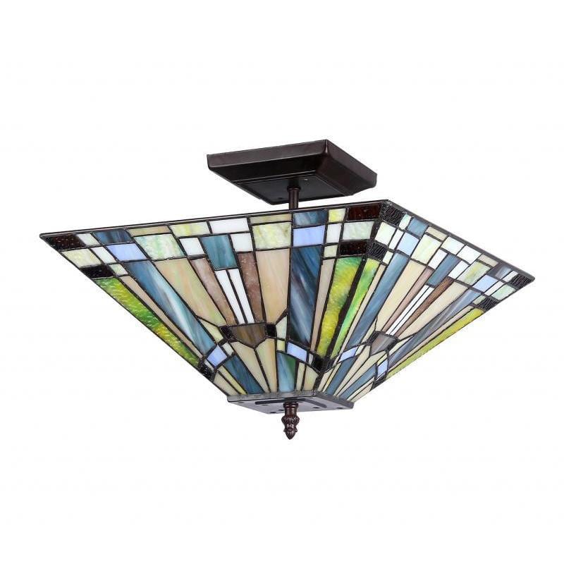 Copper Grove Cardareva Mission Design 2-light Flush Mount