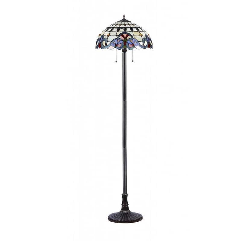 Tiffany Style Victorian Design 2-light Floor Lamp