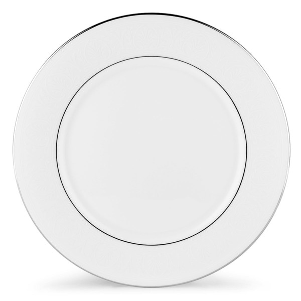 Lenox 'Hancock Platinum White' 10.75-inch Dinner Plate