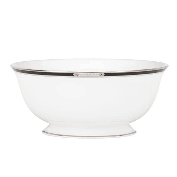 Lenox 'Hancock Platinum White' 8.5-inch Serving Bowl