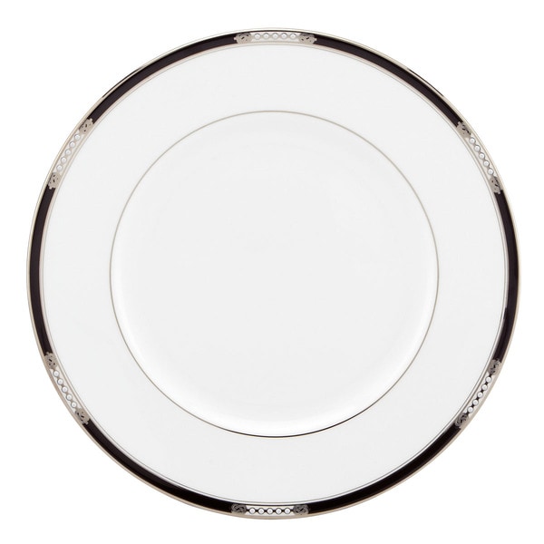 Lenox 'Hancock Platinum White' 10.75-inch Dinner Plate