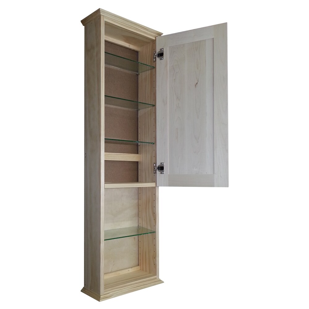 Shop Ashley 42 Inch Unfinished Wood Wall Mount Cabinet Overstock 8388621