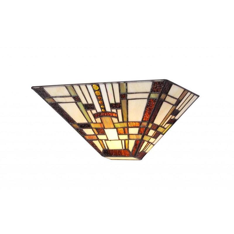 Tiffany Style Mission Design 1-light Wall Sconce