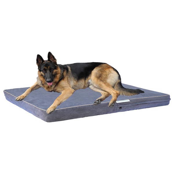 Go Pet Club Charcoal Grey Memory Foam Pet Bed