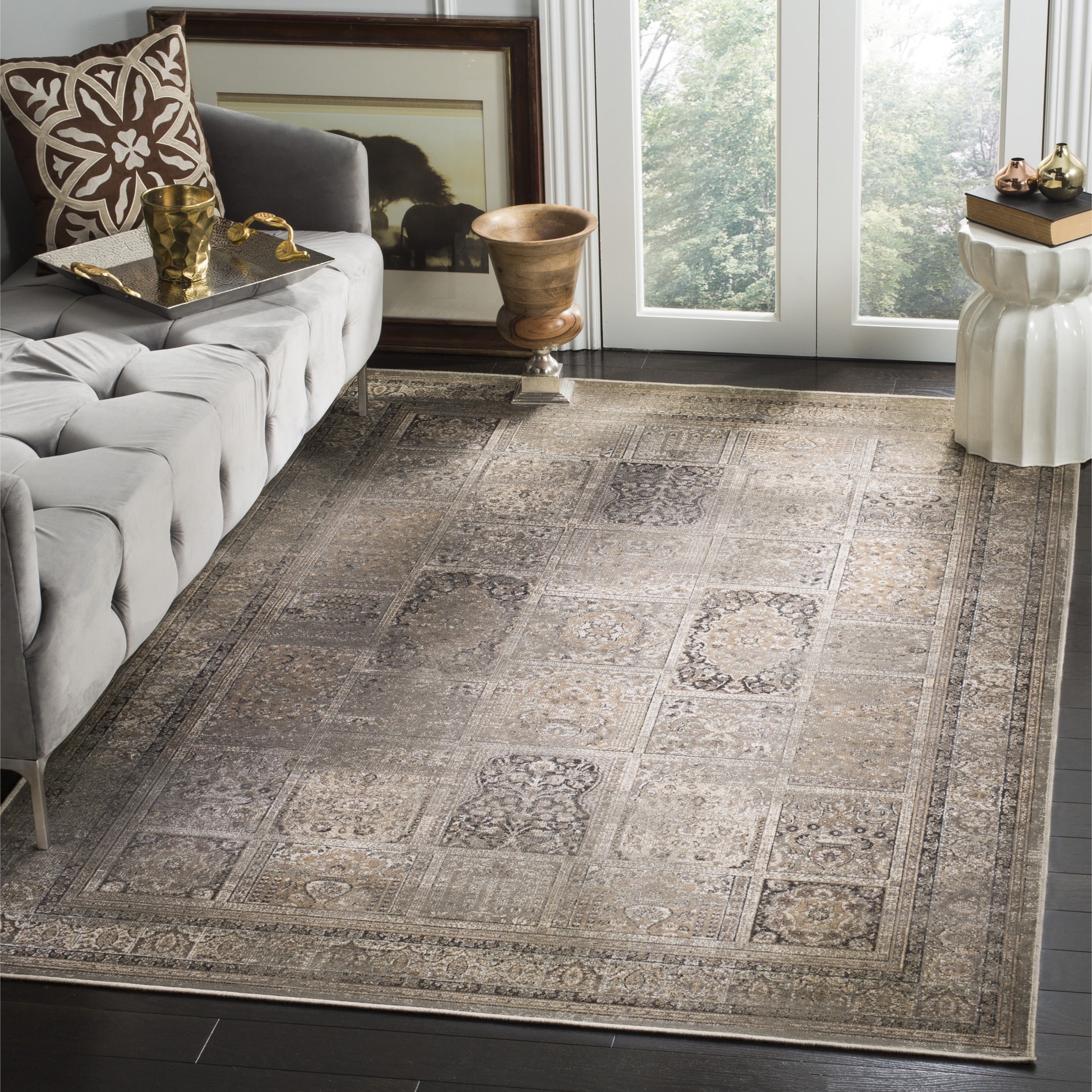 Safavieh Vintage Mouse Viscose Rug (76 X 106)