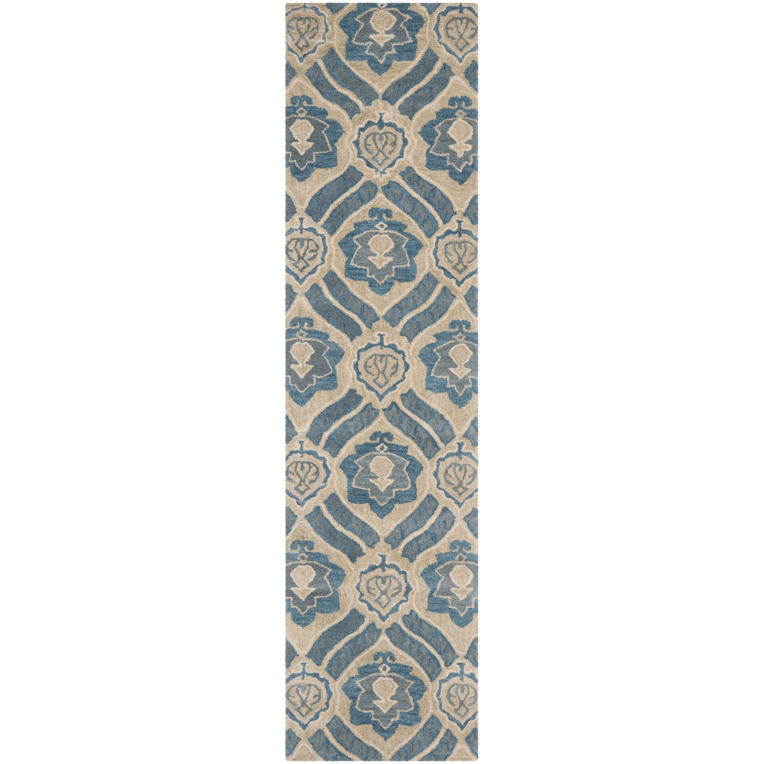 Safavieh Handmade Wyndham Blue/ Grey Wool Rug (23 X 7)