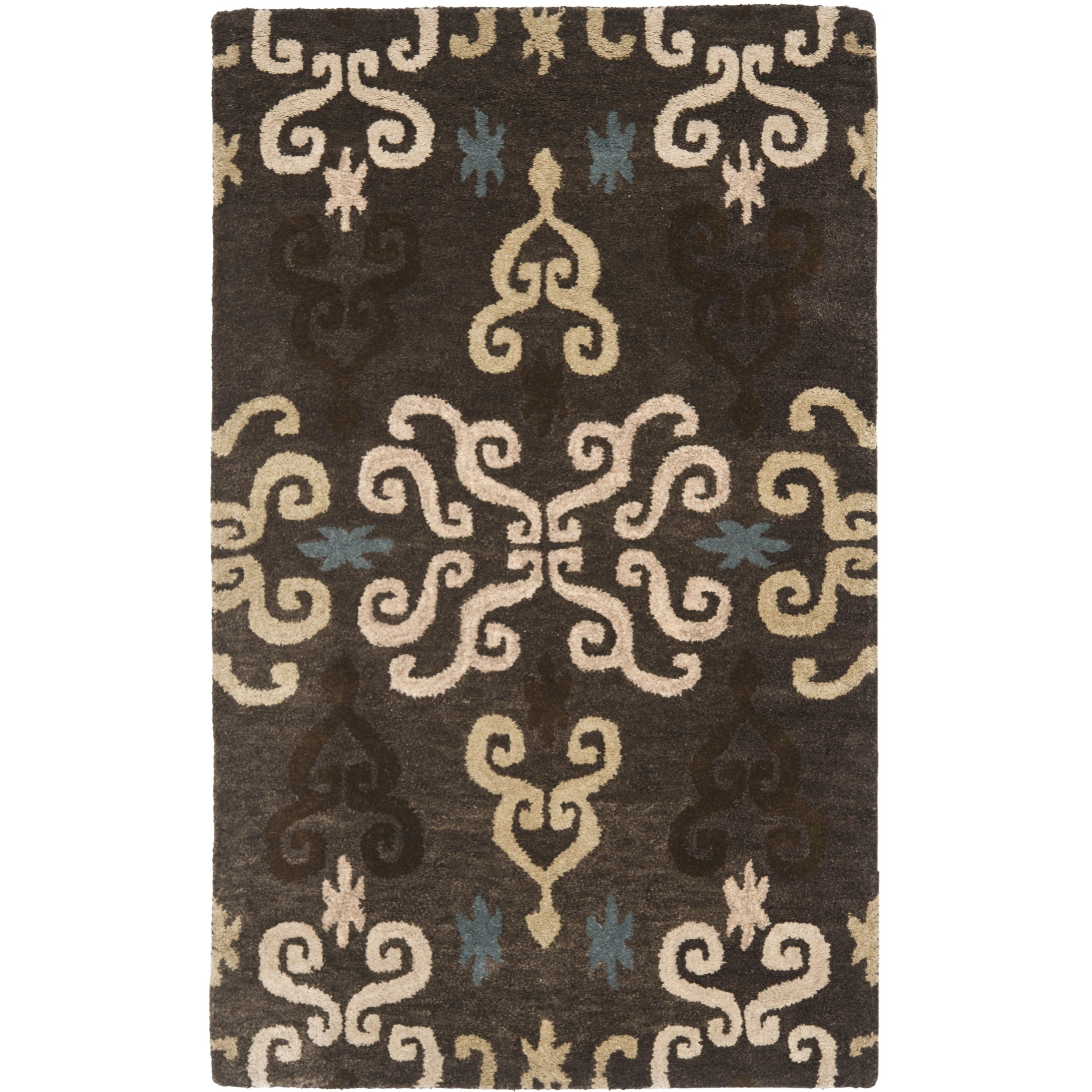 Safavieh Handmade Wyndham Brown Wool Rug (2 X 3)