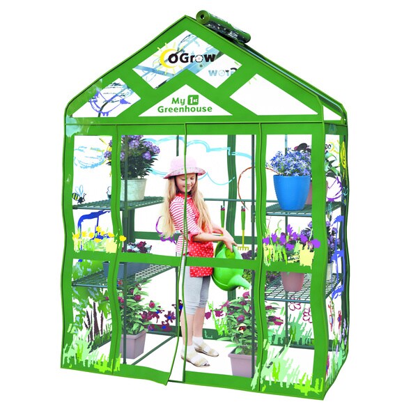 My First Greenhouse Ogrow Walk in Kids 12 shelf Greenhouse   15692316