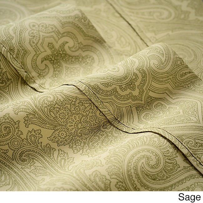 Superior Italian Paisley Cotton Blend 600 Thread Count Bed - Picture 33 of 45