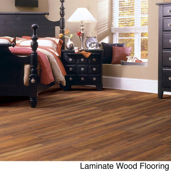 Shop Shaw Industries Woodford Crimson Faux Wood Laminate Flooring