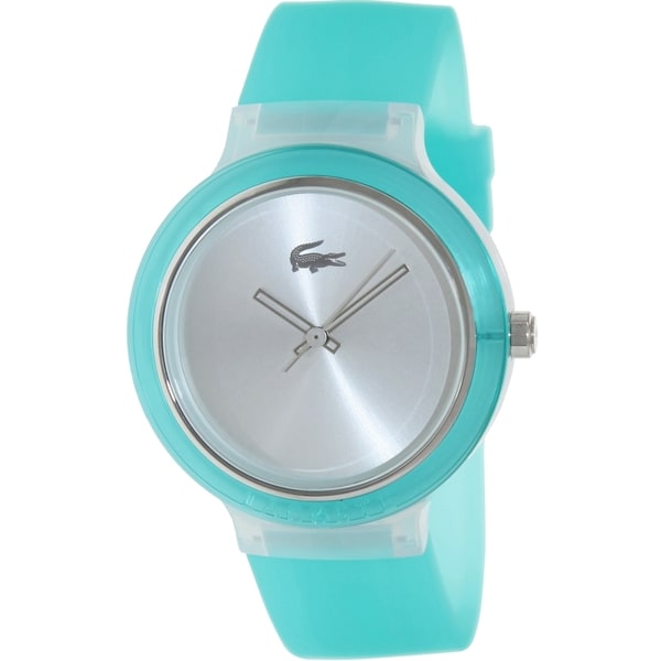 Lacoste Men's 'Goa' Green Silicone Strap Watch Lacoste Men's Lacoste Watches