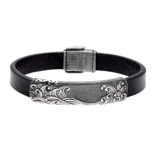 Pre Owned David Yurman Sterling Silver And Black Pre Owned David Yurman Sterling Silver And Black