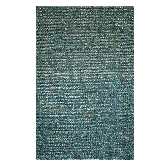 Modern Town Hand woven Blue Area Rug (8 X 10)