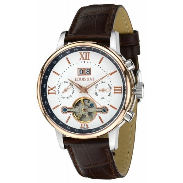 LOUIS XVI Le Louvre Men&#39;s Mechanical Automatic Movement Watch - Free Shipping Today - Overstock ...