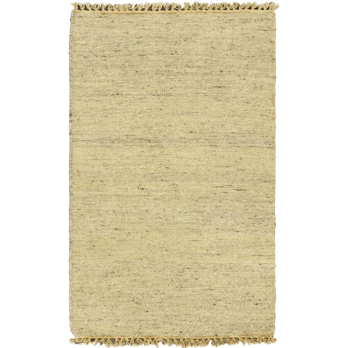 Hand woven Natural Cream Wool Kilim Rug (2x211)