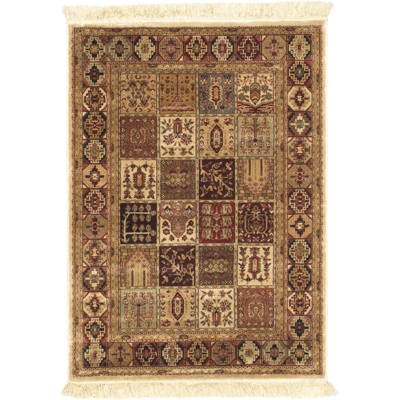 Persian Silk Khaki Rug (33 X 47)