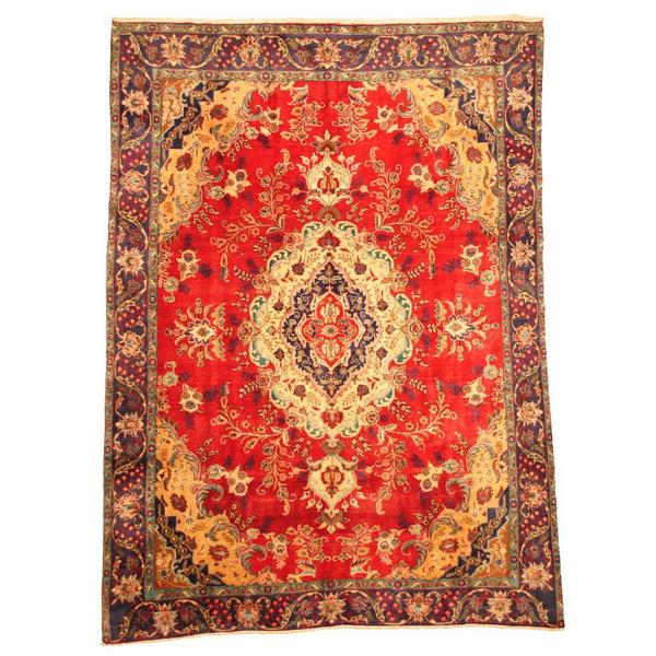 Herat Oriental Persian Hand-knotted Tabriz Wool Rug - 9' x 12'7
