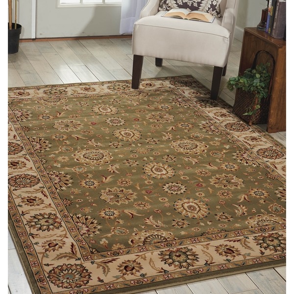 Nourison Persian Crown Green Area Rug - 7'10 x 10'6