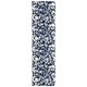 preview thumbnail 16 of 19, Santa Barbara KI200 Shag Area Rug 2'2" x 8' Runner - White/Navy