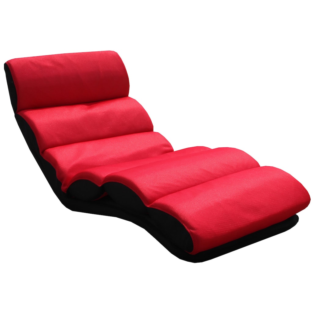 K&B Red Folding Lounge Chair