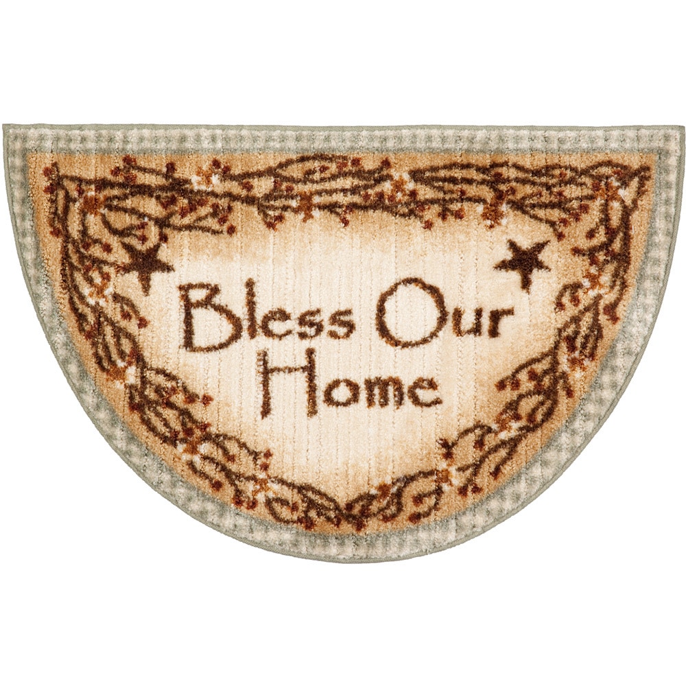 Bless Our Home Sage Accent Rug (17x27)