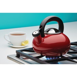 Circulon 1 1/2-quart Rhubarb Red Sunrise Teakettle - Bed Bath & Beyond ...