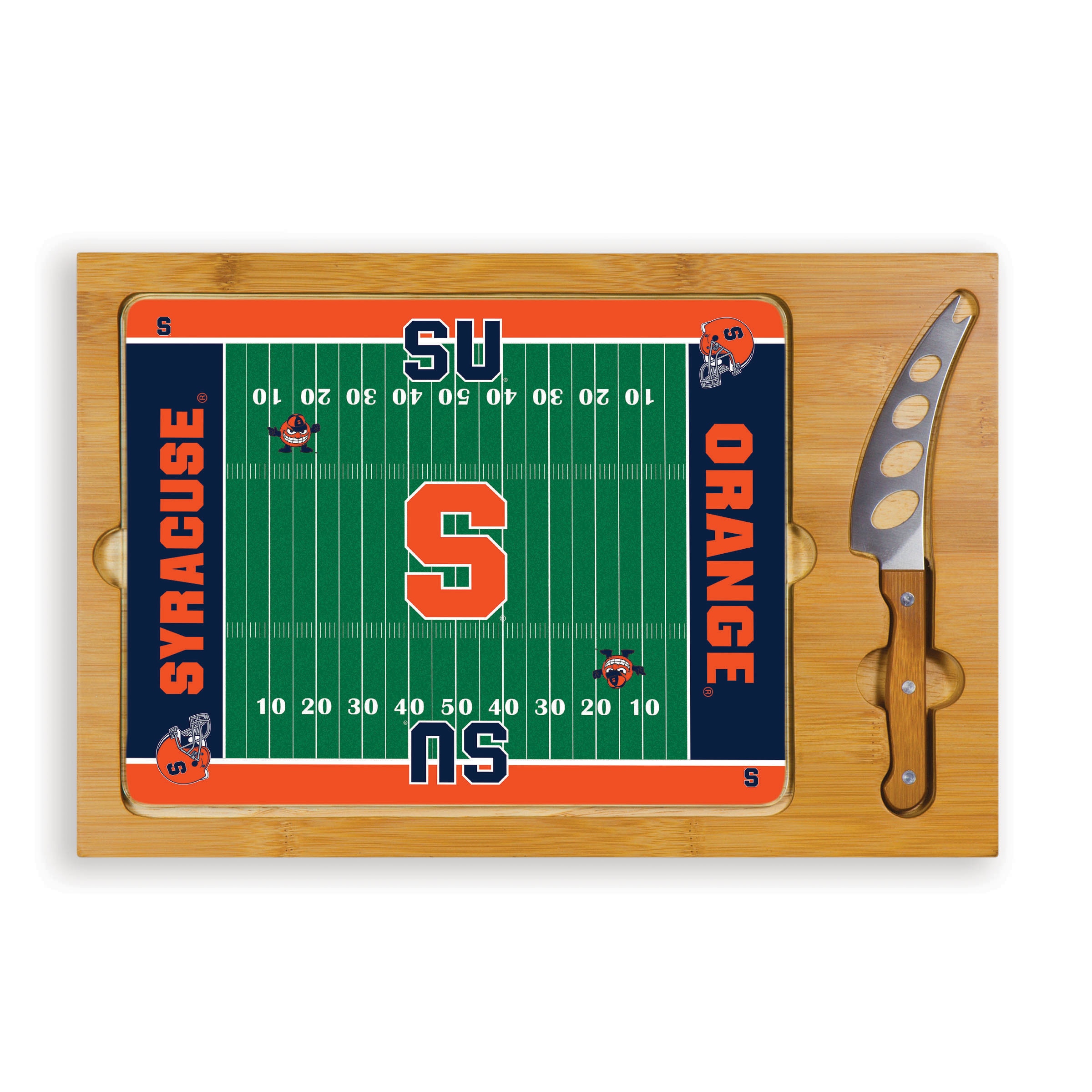 Picnic Time Syracuse University Otto Orange Icon Cheese Tray