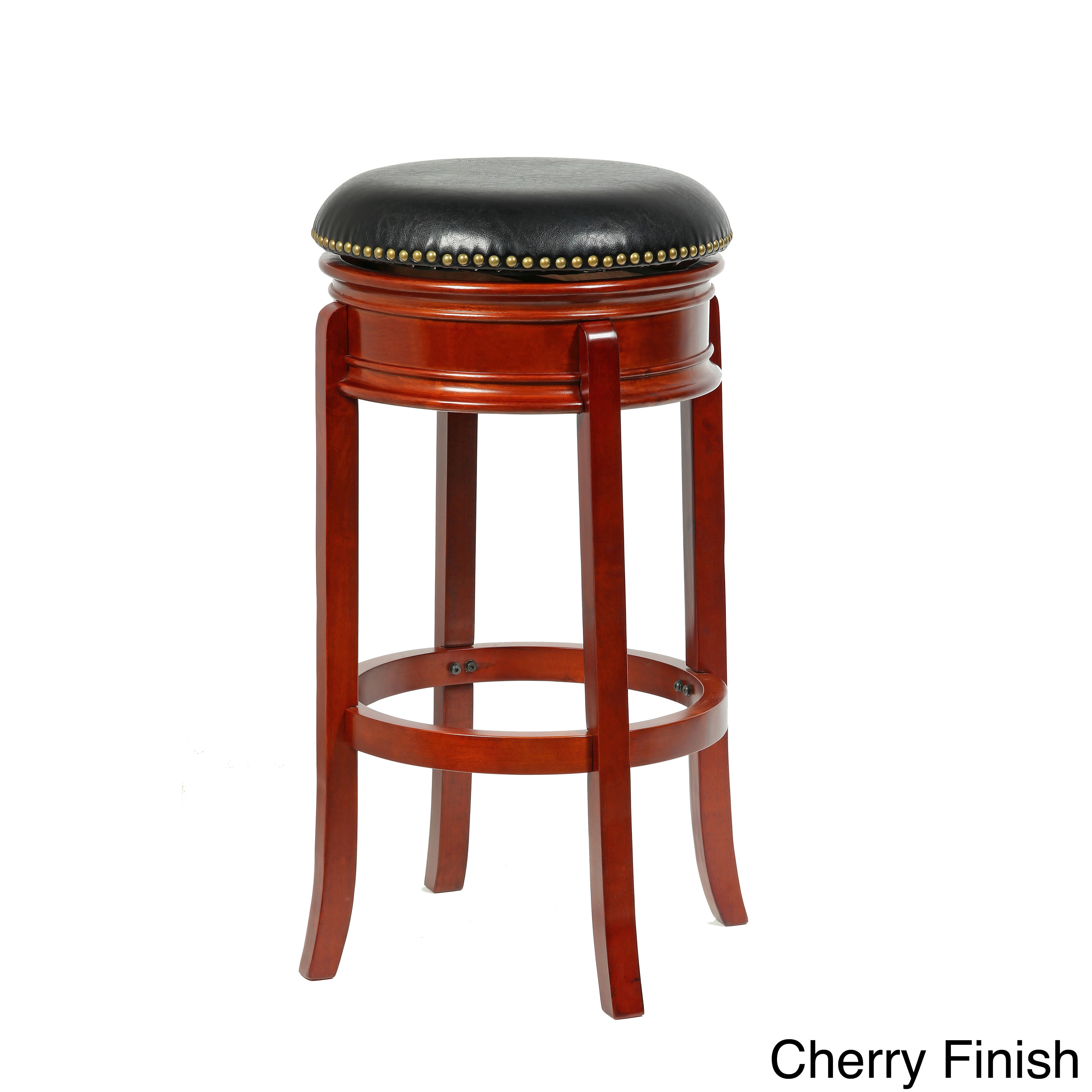 Bristol Swivel Bi cast Leather 24 inch Counter Stool