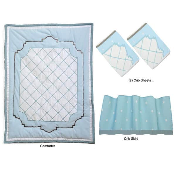 Shop Sumersault Little Prince 4 Piece Crib Bedding Set Overstock