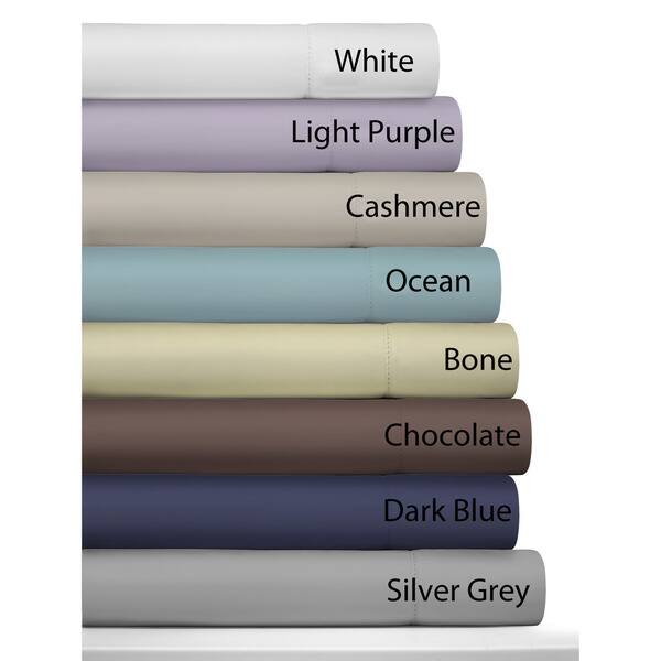 Tribeca Living 800 Thread Count Egyptian Cotton Deep Pocket Sheet Set ...