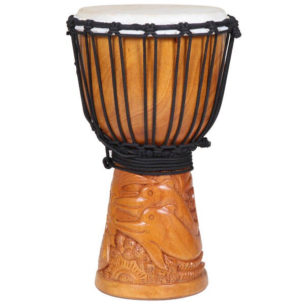 Shop Handmade Dolphin Ocean Scenes Djembe Drum (Indonesia) - Free ...