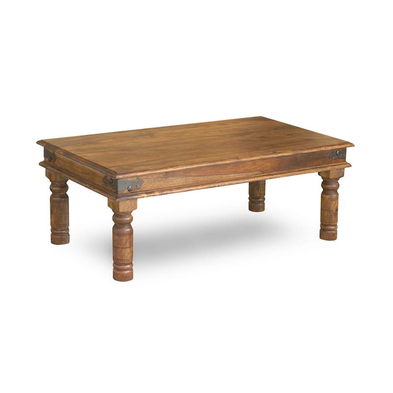Handmade Thakat Rustic Coffee Table (India) - 17" x 44" x 24" - 17" x 44" x 24"