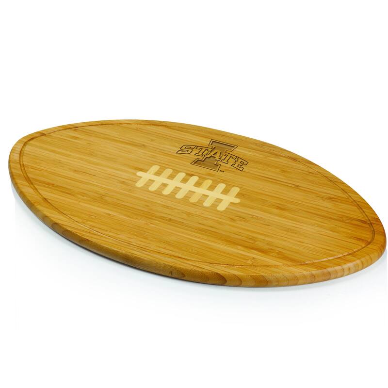 Picnic Time Kickoff Iowa State Cyclones Engraved Cutting Board - Brown
