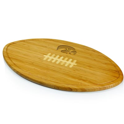 Picnic Time Kickoff University of Iowa Hawkeyes Engraved Cutting Board - Brown
