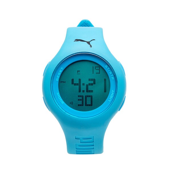 Puma Unisex PU910801001 Loop Neon Blue Digital Watch