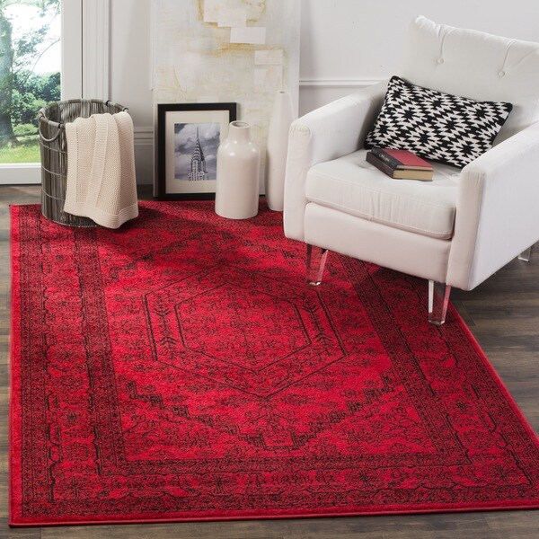 Safavieh Adirondack Vintage Red Black Rug 8 X 10 Free Safavieh Adirondack Vintage Red Black Rug 8 X27