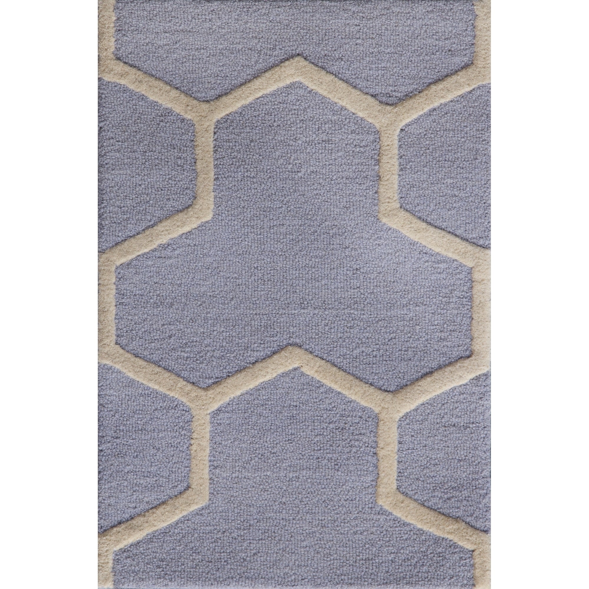 Safavieh Handmade Moroccan Cambridge Geometric Light Blue/ Ivory Wool Rug (26 X 4)