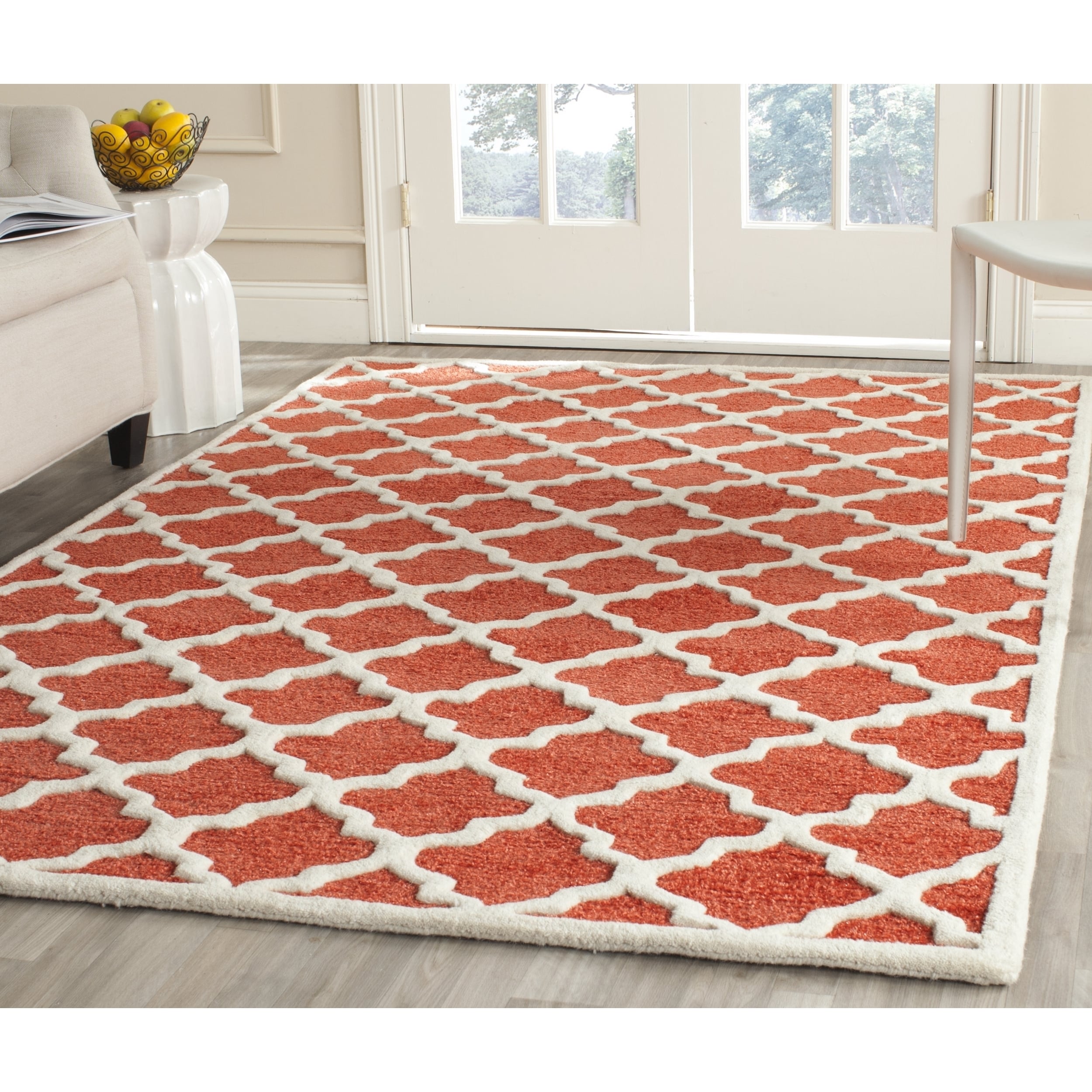 Safavieh Handmade Precious Rose Polyester/ Wool Rug (8 X 10)