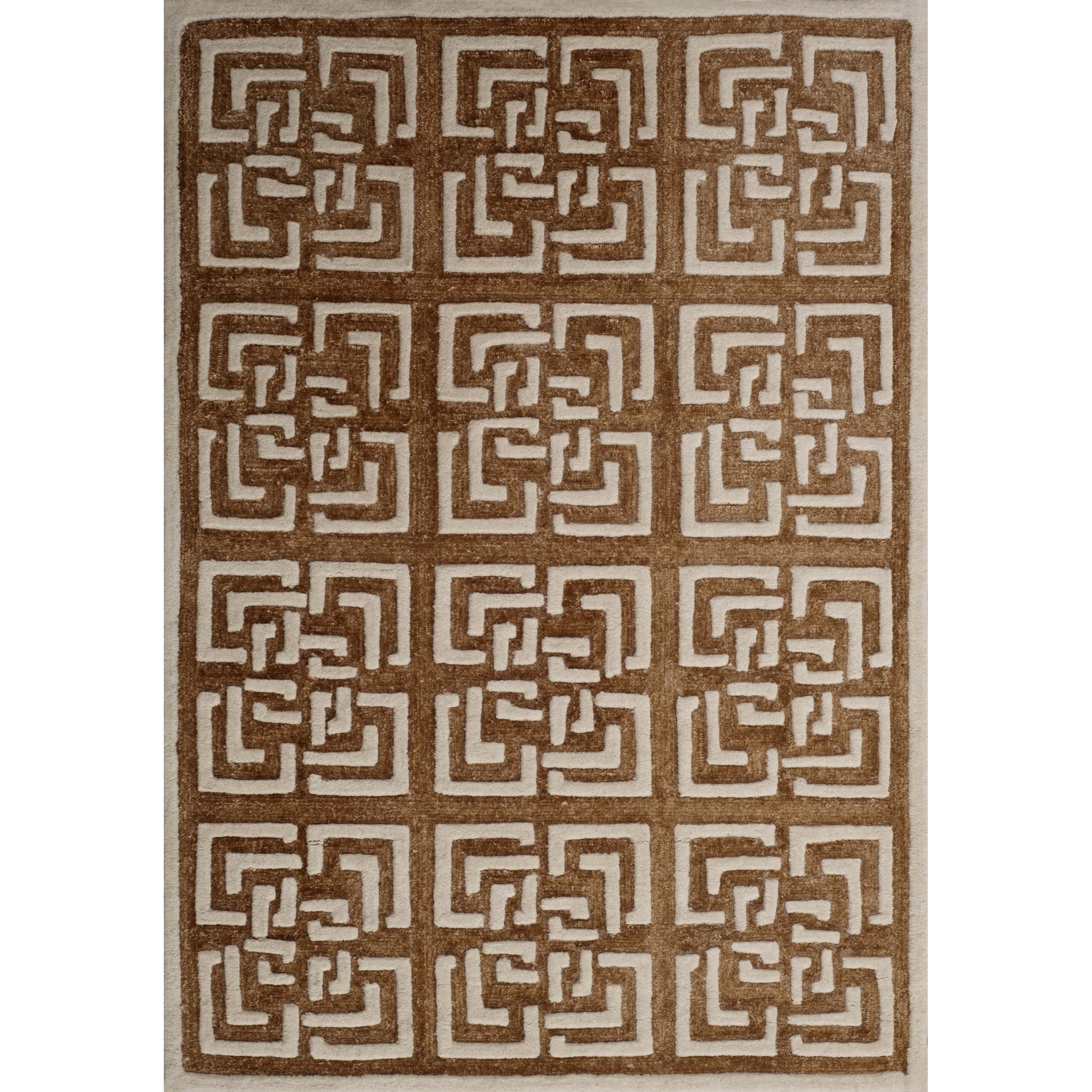 Safavieh Handmade Precious Camel Polyester/ Wool Area Rug (4 X 6)